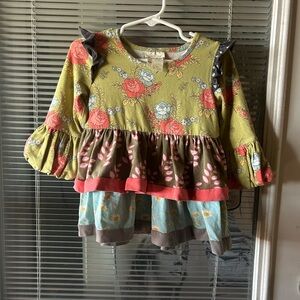Matilda Jane Multicolor Floral Ruffle Blouse